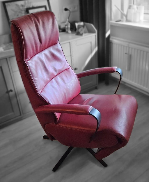 Relaxfauteuils "De Toekomst" TW-190 Twice (3 stuks) – Leather, Metal