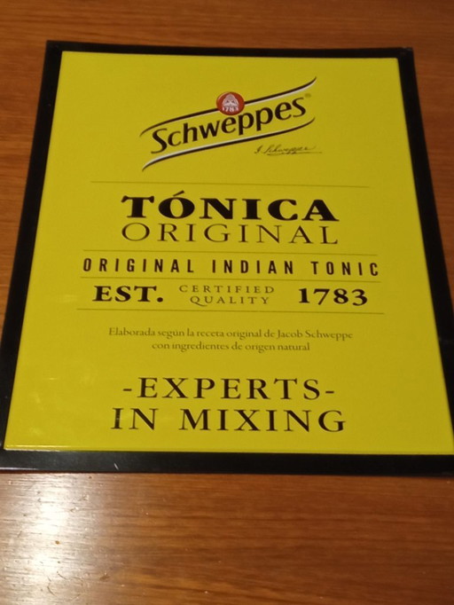 Panneau de l'eau tonique Schwepps