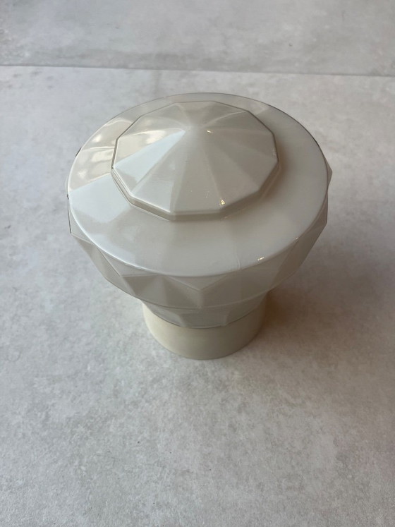 Vintage Ceiling Light Geometric Shape (Art Deco) – Nika, Glass (photo 5 of 5)