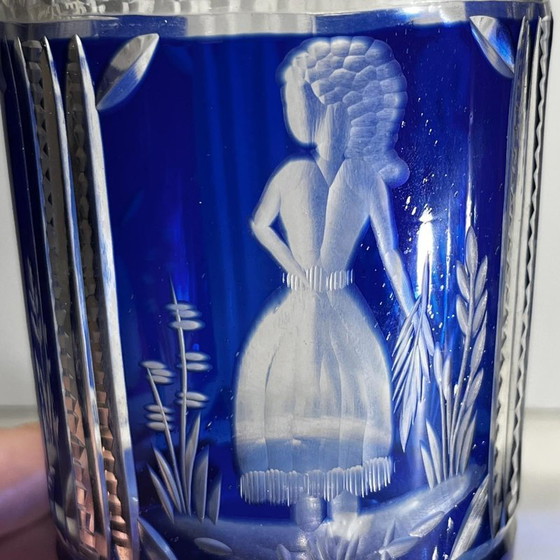 Verres en Cristal de Bohême, 1900, Lot de 2 – Verres et carafes, Crystal, Glass, Bohemian (photo 5 of 14)