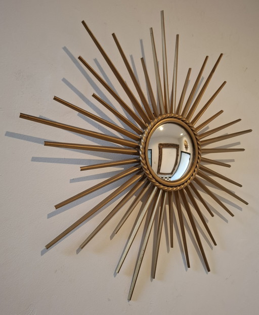 39cm sun mirror! Rare! Chaty Vallauris signed 1960