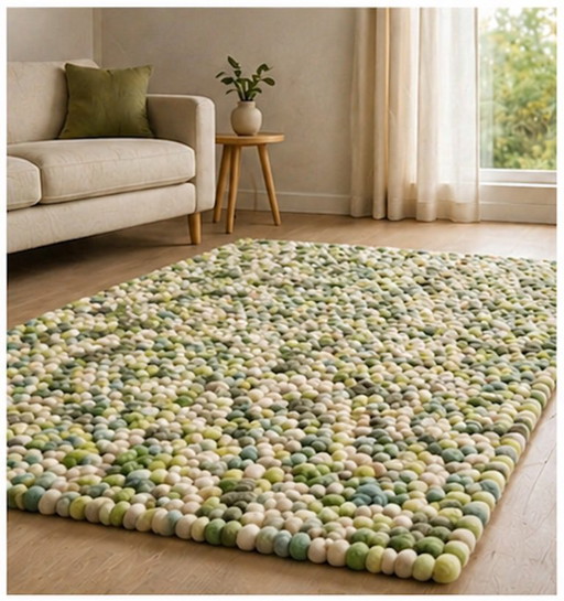 Brink & Campman Pebble vloerkleed – 140 x 200 cm | Nieuwstaat | Wol | Design