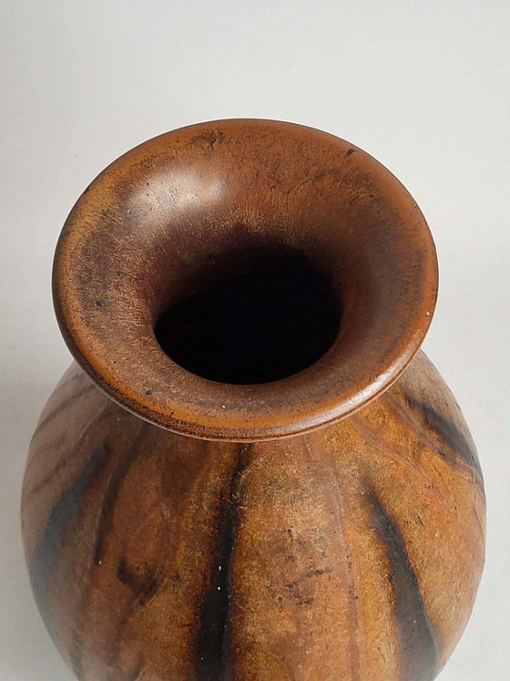 Image 1 of Sylvain Hublet - Vase - Flamed stoneware - Height: 36 cm