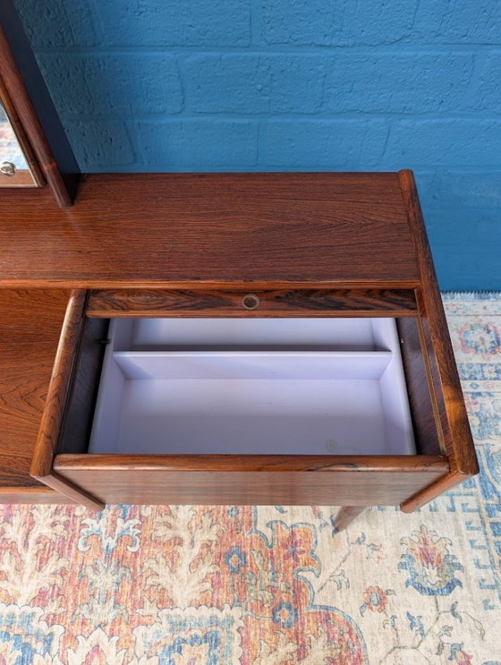 Image 1 of Vintage kaptafel met kruk, Melvin Mikkelsen Møbler, Denemarken, jaren 60