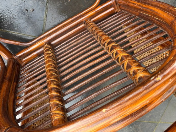 Image 1 of Juego de 4 sillas de ratán estilo MCGuire