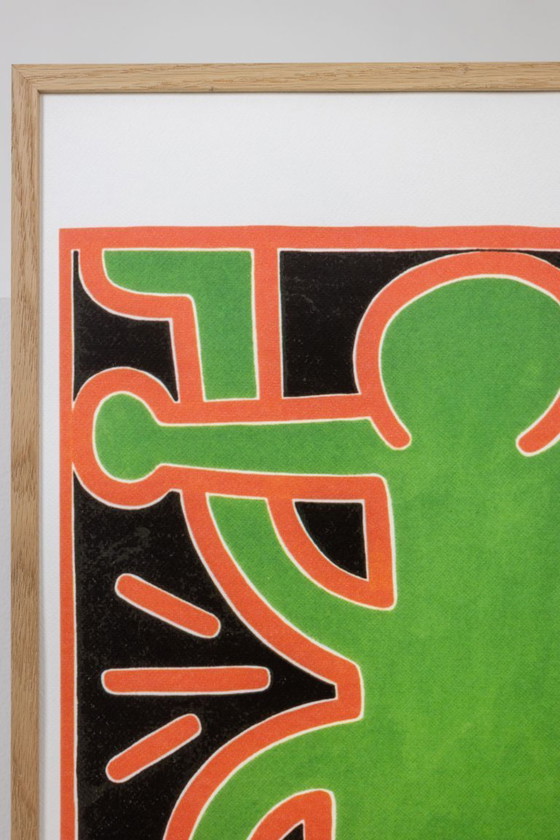 Image 1 of Keith Haring. Serigrafía numerada a color. Década de 1990.