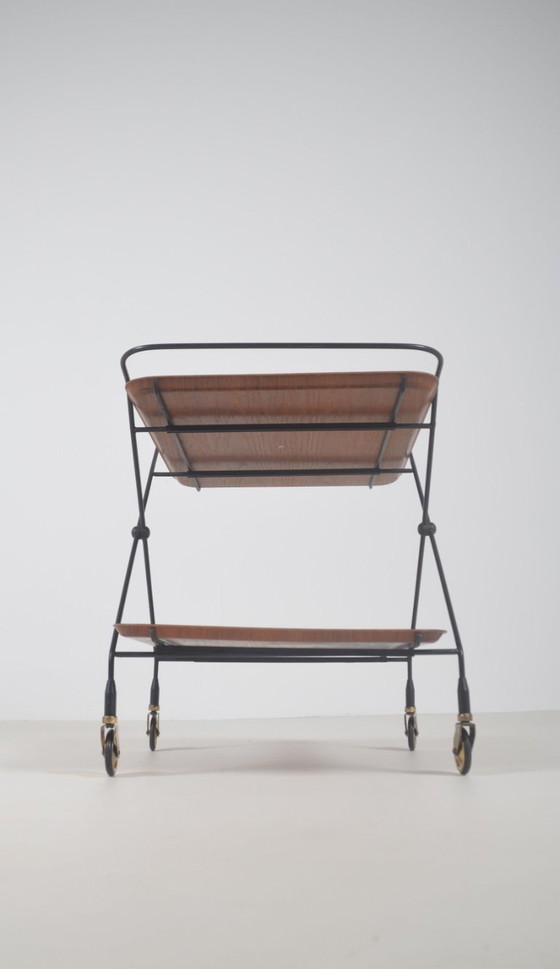 Image 1 of Chariot suédois conçu par Paul Nagel pour Jie Gantofta, 1960