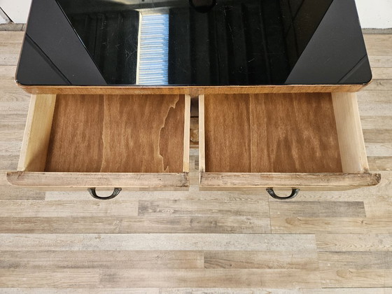 Image 1 of Art-Deco-Schminktisch mit großem Spiegel