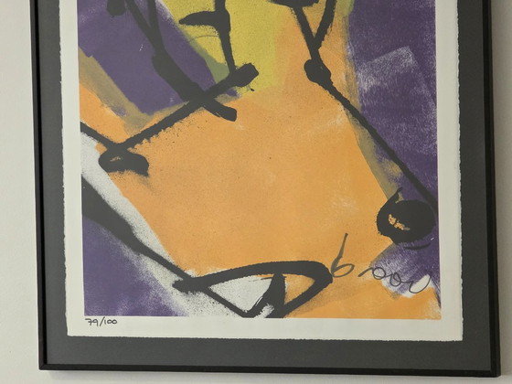 Image 1 of Herman Brood - Man with Horse - 79/100 - Hand signed