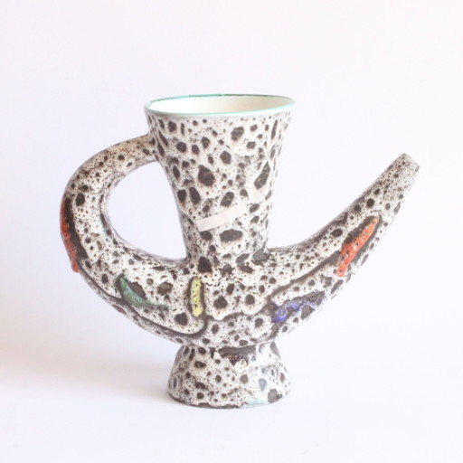 Vaso in ceramica a forma libera di Marius Bessone, Vallauris, anni '50