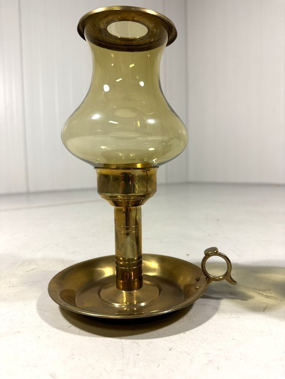 Image 1 of 2 X Peter Jensen Kopenhagen messing kandelaars Denemarken 1960’s