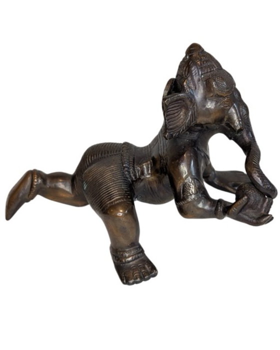 Ganesha rampant en bronze antique – Inde – Sculptures (photo 11 of 11)