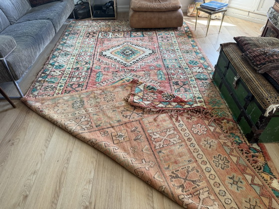 Image 1 of Grand tapis marocain vintage 394 × 204 cm – Berbère des années 1970
