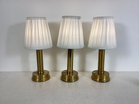 Image 1 of 3 lampes classiques rechargeables sans fil avec commande tactile LED