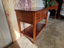Classic French TV cabinet, side table, console table, laptop table, with a folding door. Dimensions: 87x48cm and 72cm high.