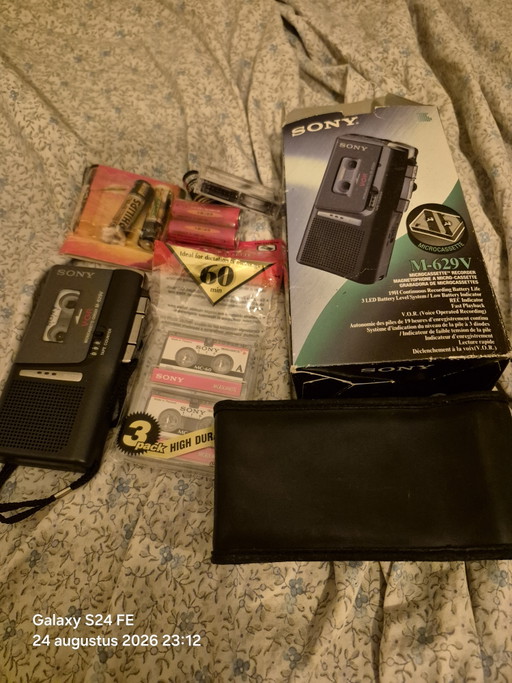 Mini registratore a cassette – decoratie, Metal, Plastic