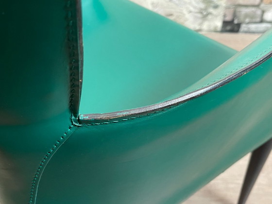 2x Matteo Grassi Vela – Grün Anthrazit Leder | Franco Poli – Sessel, Leather (photo 12 of 13)