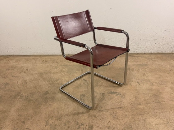 Image 1 of Fauteuil cantilever MG5 en cuir, conçu par Mart Stam pour Matteo Grassi, années 1970