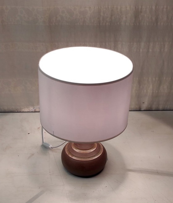 Image 1 of Table lamp with ceramic base - mid-20th century