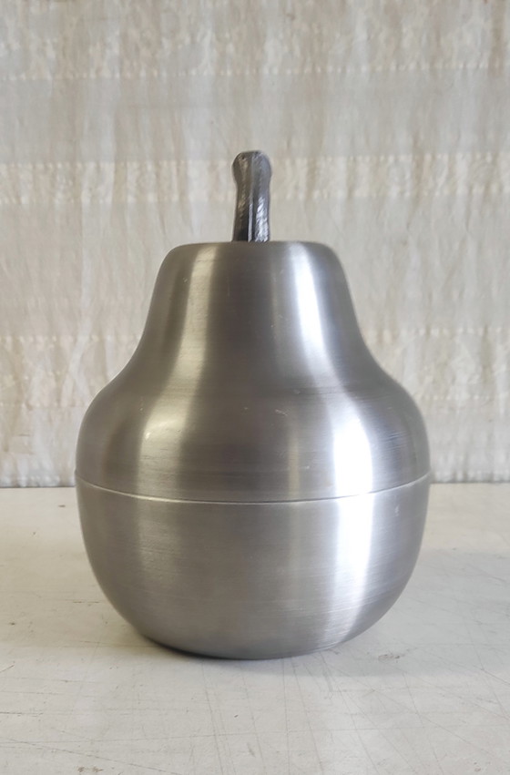 Image 1 of Ice bucket - Brushed metal pear - 1979