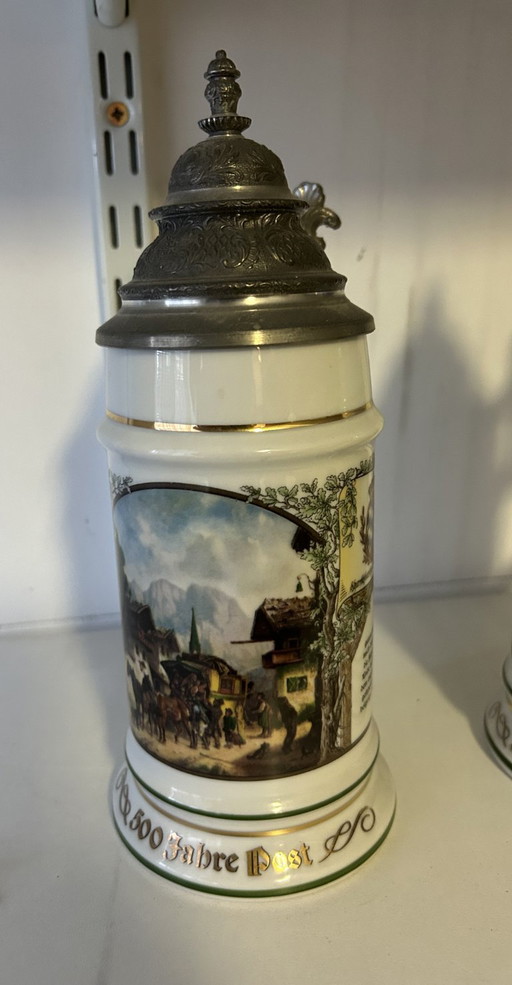 Boccali da birra tedeschi per l'anniversario 500 Jahre Post (edizione limitata)