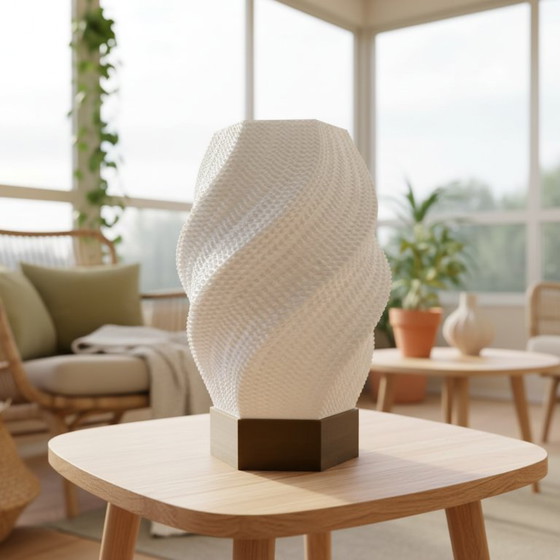 Image 1 of Vortella – Sculptural Table Lamp (Wireless or Wired)