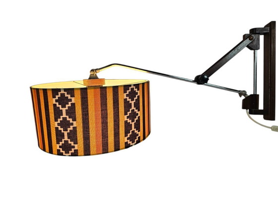 Image 1 of Mid-century design - adjustable wall lamp - teak - Scandinavian - 60s