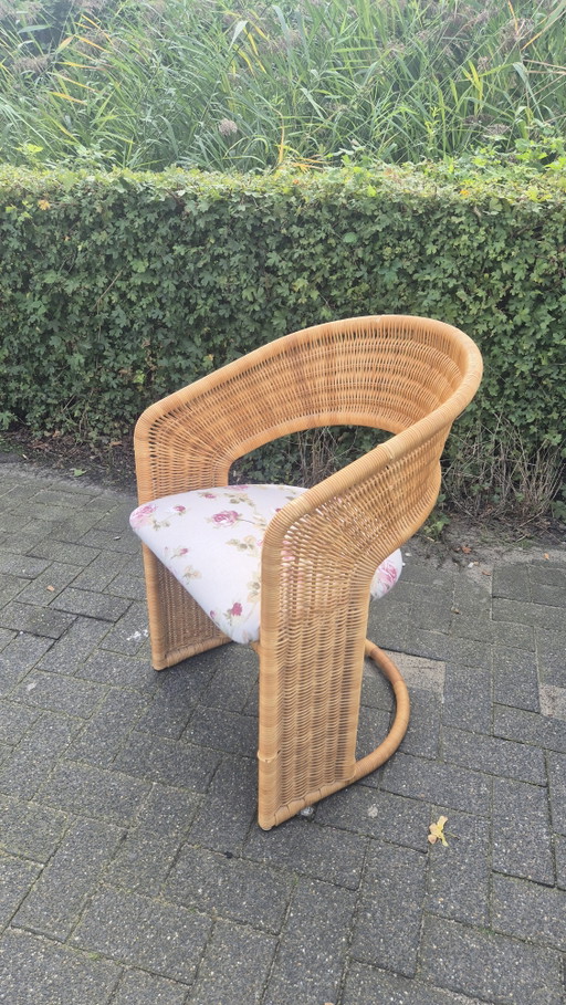 Luit Van Der Helm Rattan Design Chair