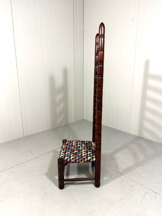 Image 1 of Sedia a scala con schienale alto anni '70