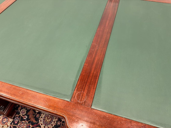Scrivania da partner Chesterfield inglese classica – Mobili, Leather, Wood (photo 20 of 21)