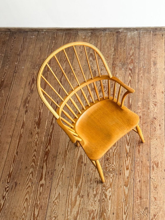 Image 1 of Fauteuil CH 18A en Chêne par Frits Henningsen pour Carl Hansen