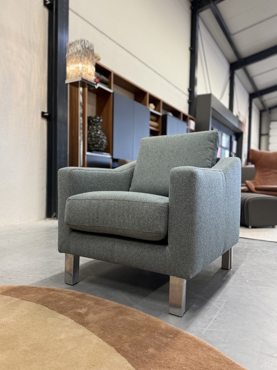 Image 1 of Poltrona Leolux Antonia in tessuto blu