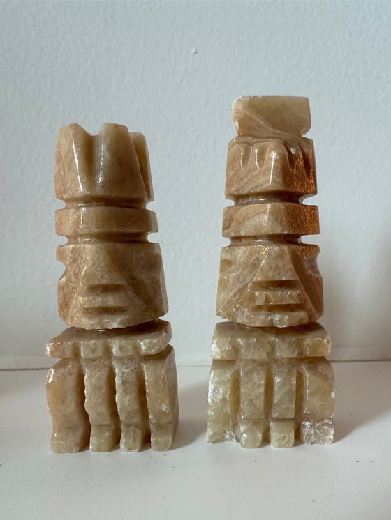 Image 1 of Complete vintage marble chess set