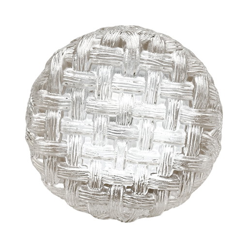 Round glass ceiling lamp, Eickmeier Leuchten, Germany 1970s.