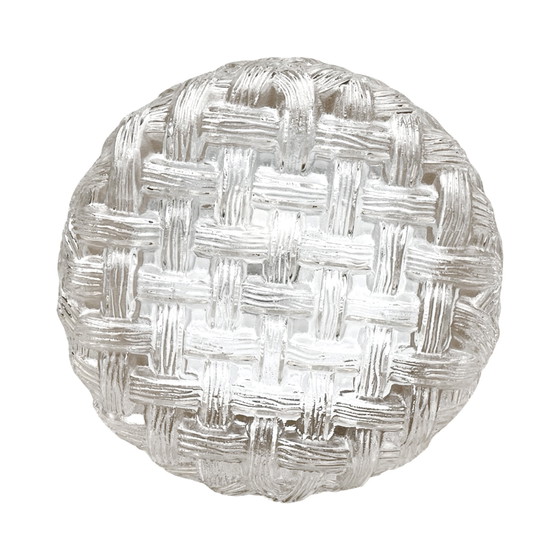 Image 1 of Lampada da soffitto rotonda in vetro, Eickmeier Leuchten, Germania, anni Settanta.