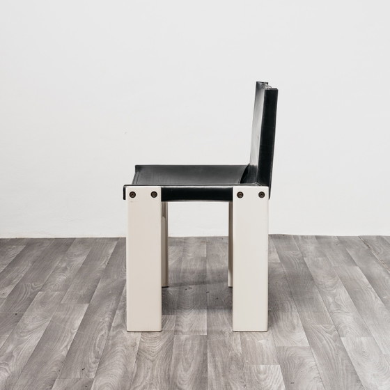 Image 1 of Set aus 4 „Monk“-Stühlen von Afra & Tobia Scarpa, Molteni&C, Rare Edition, Design der 1980er Jahre
