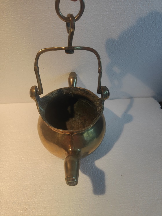 Image 1 of Bronze medieval washbasin, 15th/16th century museum piece