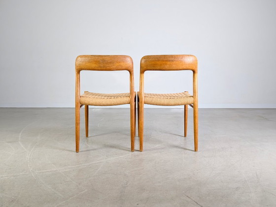 Image 1 of Ensemble de 2 chaises Niels O Moller, modèle 77, en teck danois J.L. Møllers