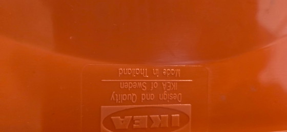 Image 1 of Sedie pieghevoli Ikea Design di Niels Gammelgaard Arancione