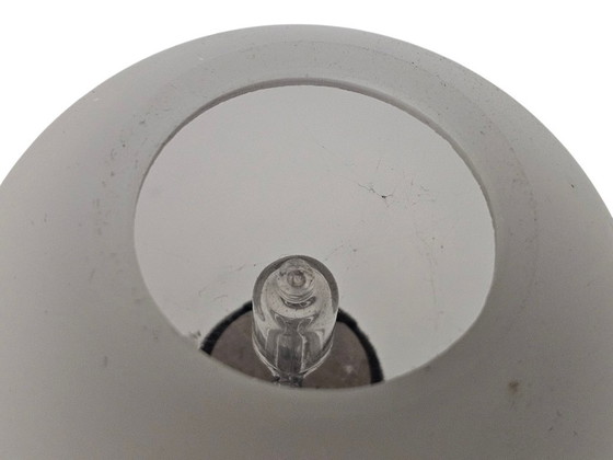 Image 1 of Table lamp - Stainless steel - Opaline - Space Age - 90s