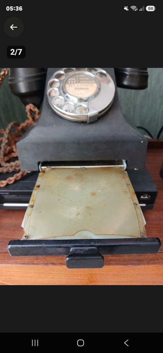 Original British GPO 332 Bakelite Telephone 1952 Phoenix PX – Decorative Objects, Metal, Plastic (photo 3 of 7)