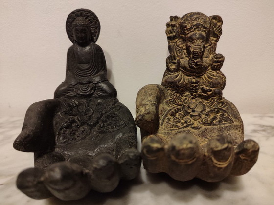 Image 1 of 2 wierookbranders (Boeddha en Ganesha)