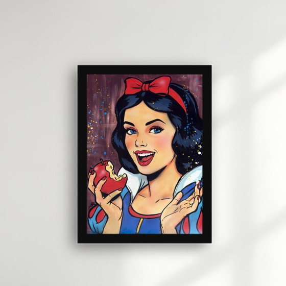 Image 1 of NO1R Visualart - Dolce tentazione - Dipinto dell'artista sotto vetro