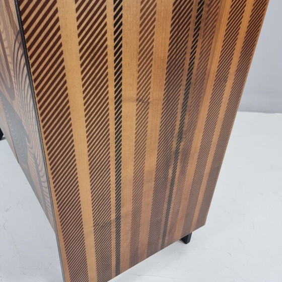 Image 1 of Vintage walnoten garderobekast, 1970