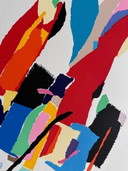 Zeefdruk Gerard het Hart abstract