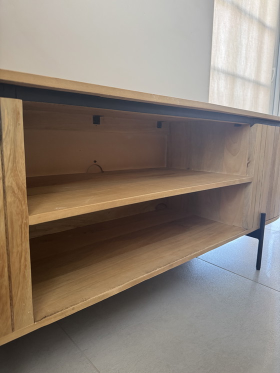 Image 1 of Mueble para TV y mesa auxiliar de 160 cm – Excelente diseño | Mueble para TV en madera de mango de 160 cm - Excelente estado