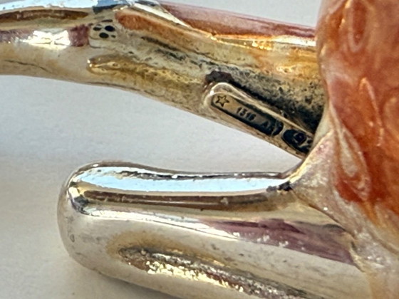 Image 1 of Saturno sterling silver enamel deer