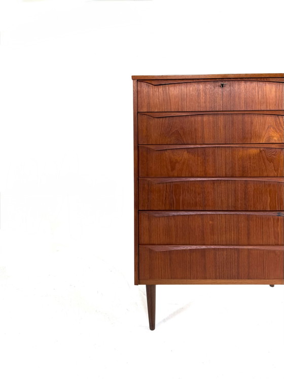 Image 1 of Cassettiera danese vintage in teak degli anni '60