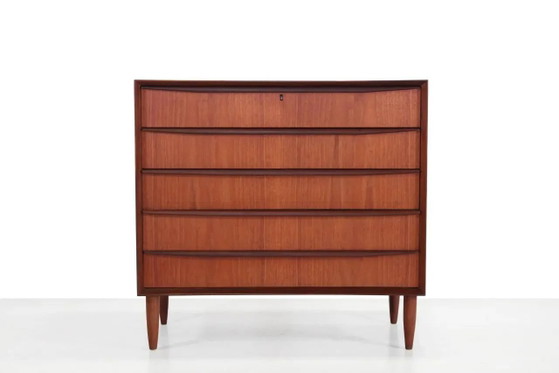 Commode large vintage danoise en teck – Wood, Scandinavian (photo 5 of 5)