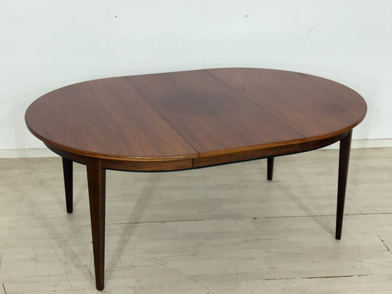 Image 1 of Exclusive vintage rosewood dining table by Omann Junior (model 55) – Extendable